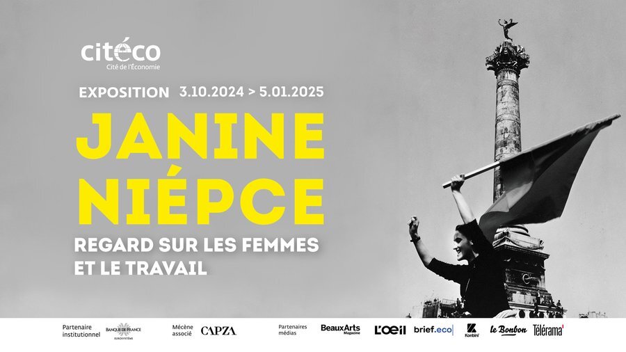 Exposition "Janine Niépce, regard sur les femmes et le travail", Hall Defrasse de la Cité de l’Économie à Paris, du 3 octobre 2024 au 5 janvier 2025